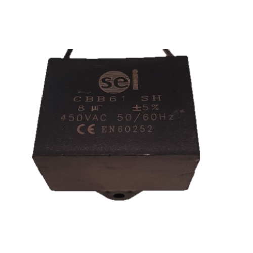CONDENSADOR TRABALHO RECTANGULAR 8 µF
